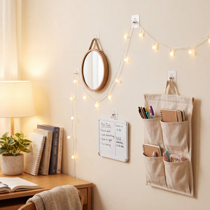 HangEasy No Drill Adhesive Wall Hooks — Damage Free Removal